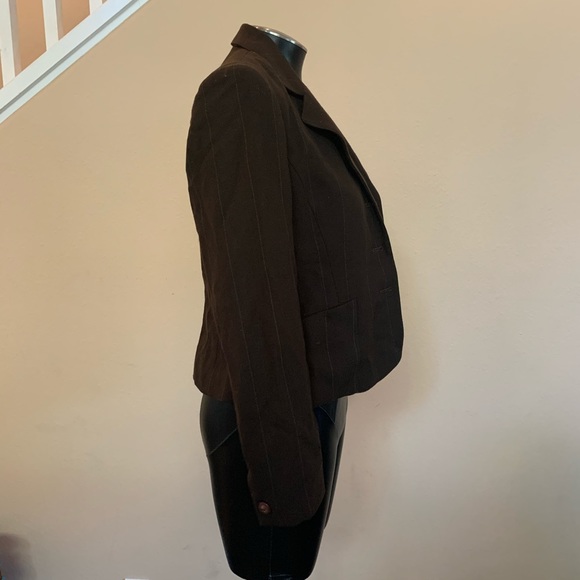 Brown Pin Stripe Blazer - Picture 3 of 8